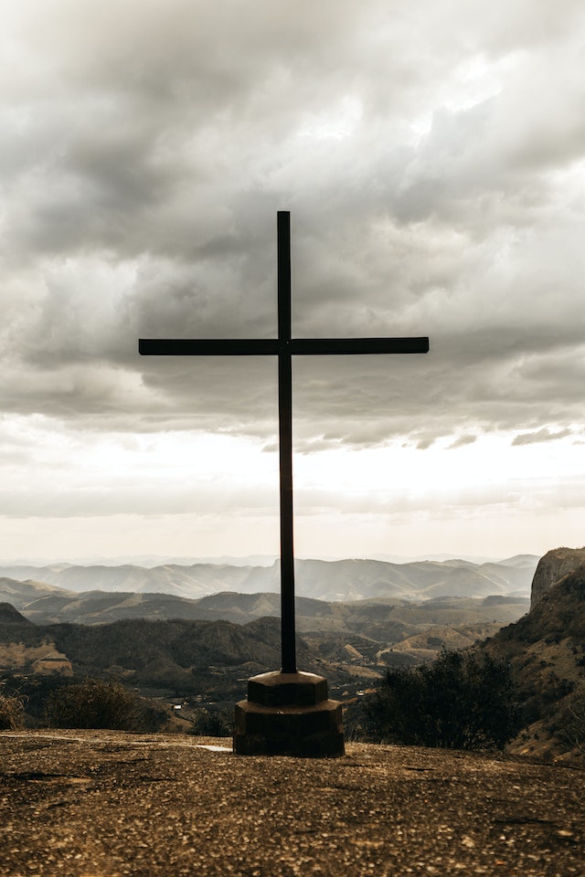 cross on a hill