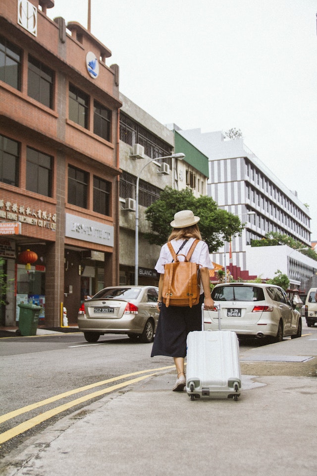 woman traveling